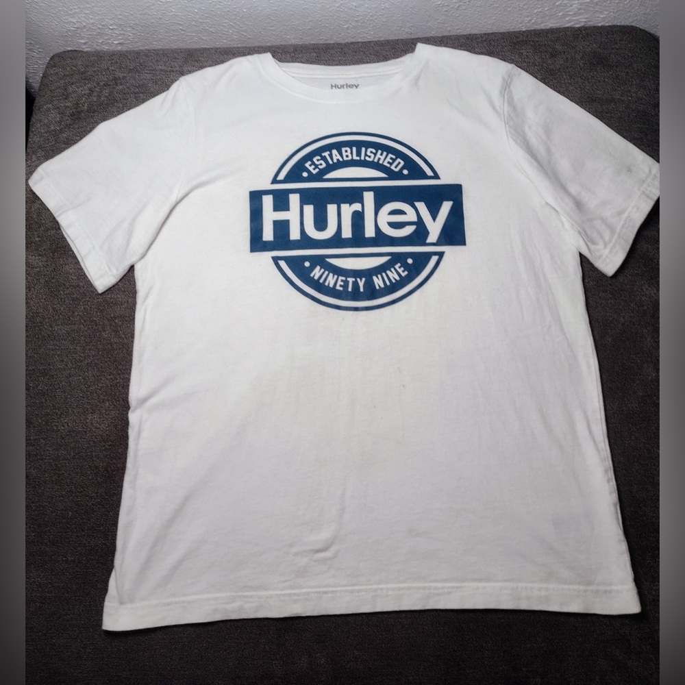 HURLEY Boys White Short Sleeve T -Shirt XL